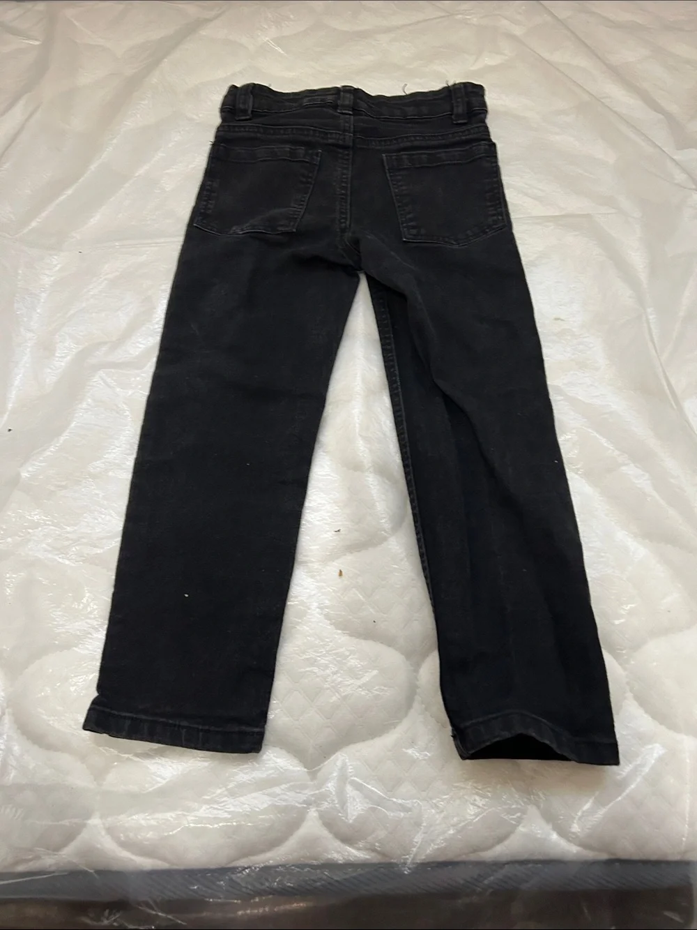 Kids Black Straight-Leg Jeans